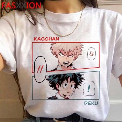 My Hero Academia Bakugou Boku No Hero Academia Todoroki male grunge aesthetic streetwear couple clothes ulzzang top tees vintage