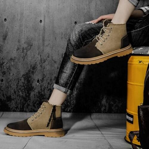 Coturno Mens High Boots Summer Men Winter Cowboy For Mens Heel MEN ANKLE BOOTS Boot Shoes Dress Casual Leather