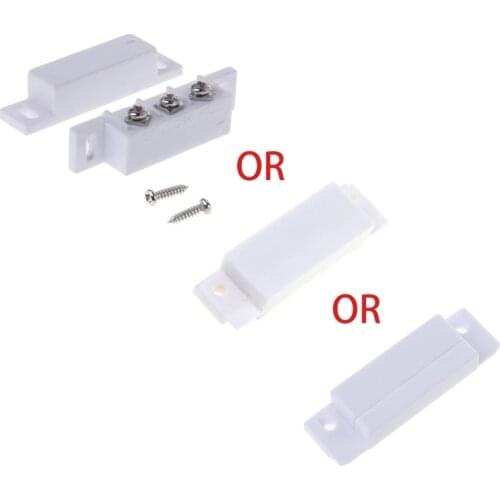 NC NO Magnetic Contact Switch Door Sensor Wired Metal Roller Shutter Door Home Alarm System