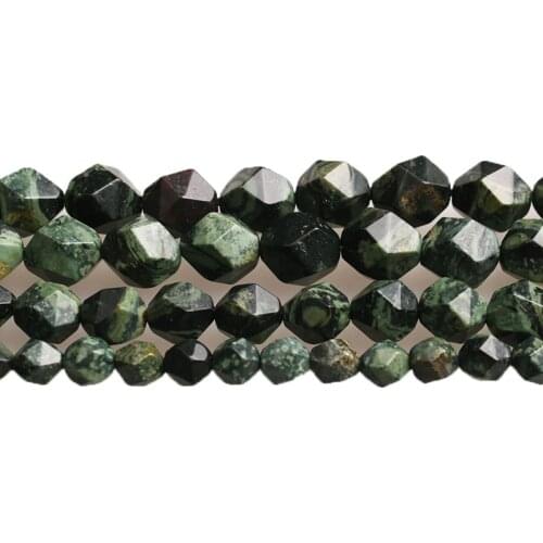 New Fashion Natural Stone Faceted Green Polar jades Loose Beads 6 8 10 MM Fit Diy Beads find Jewelry Making 15' String