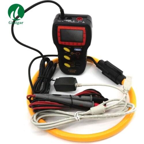 New AFLEX-6300 Graphic Power Quality Analyzer Power Analyzer Display of Overlapped Voltage and Current Waveform Free Shipping