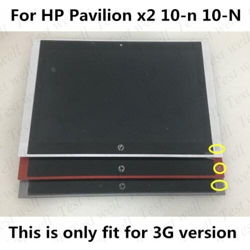 Original 10.1'' 3G Version TV101WXM-NP0 FOR HP PAVILION X2 10-N 10N For HP X2 LCD Screen Touch Screen glass Digitizer Assembly