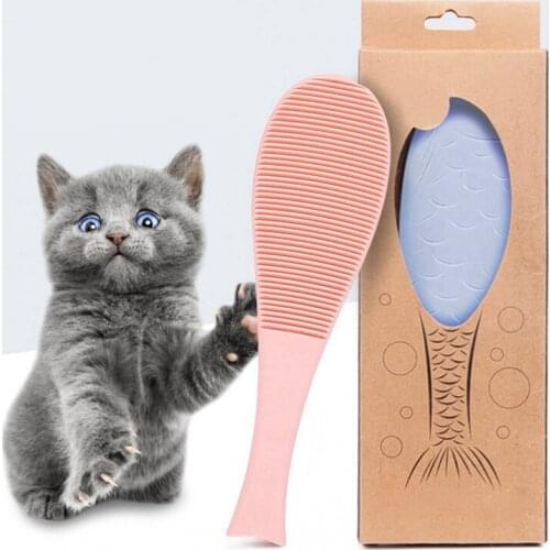 Pet Dog Cat Brush Fish Shaped Hair Brush Trimmer Hair Comb Hair Removal Grooming Comb Pet Products Grooming Tool
