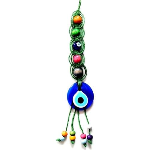 Glass Evil Eye Beads Handmade Car Ornament