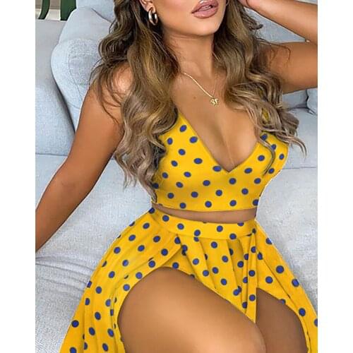 2021 Summer Boho Sexy Strapless Slash Neck Short Sleeve Crop Tops Long Skirts Fashion Print Beach Maxi Skirt Suit Two Piece S