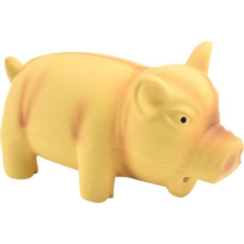 1Pcs Pet Dog Latex Bite Resistant Molar Teeth Vocal Pig Toy Compressive Outdoor Cute Toy Cleaning Teeth Toy