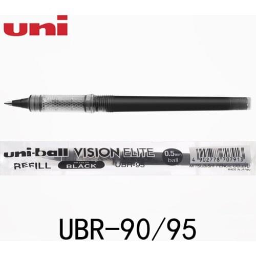 1PCS Japan UNI Refill UBR-95/UBR-90 Water-based Pen Refill 0.8/0.5mm for UB-205/UB-200 Anti-pressure Ball Pen