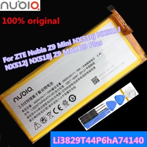 New Original 3000mAh Li3829T44P6hA74140 For ZTE Nubia Z9 Mini NX510j NX511J NX512j NX518j Z9 MAX Z9 Plus Battery