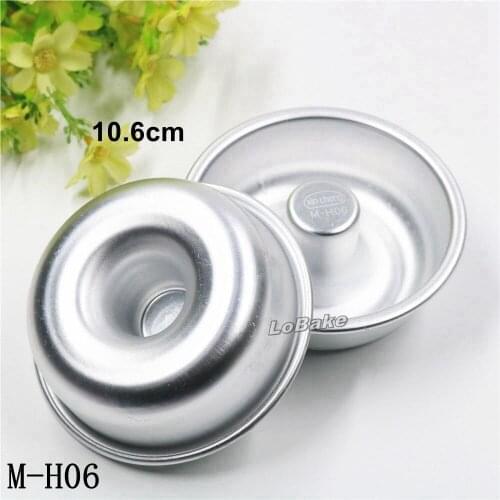 5pcs/lot) 10.6cm diameter round shape anodising aluminium hollow tart moulds candy bread cupcake pan DIY bakery accessories