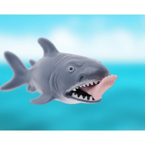 Shark Squeeze Vent Toy Fun Stress Reliever Press To Spit Leg Kids Novelty Gift BX0D