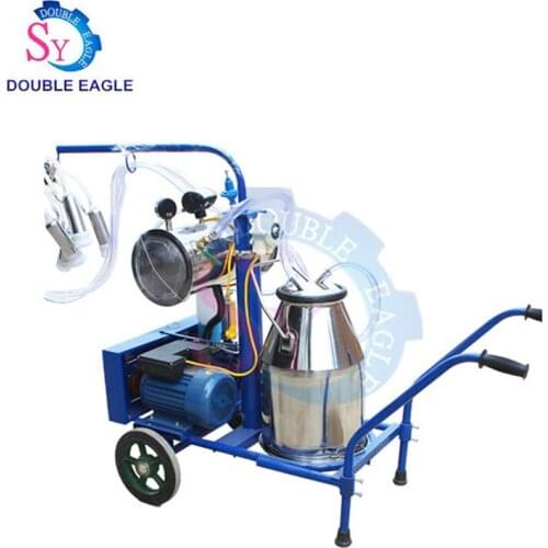 Farm High Milk Production Cow Milking Apparatus Machine/Stainless Steel Single Bucket Piston Pump ewe milk extruding equipment