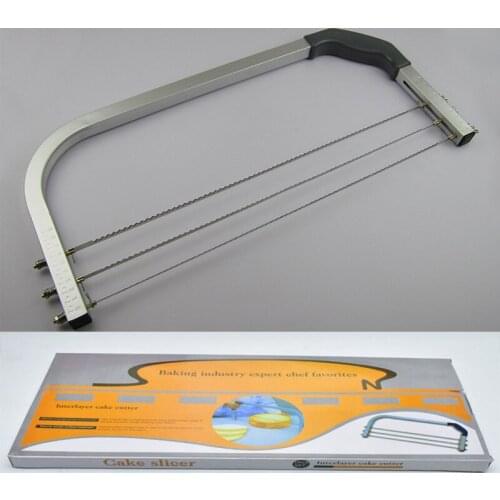 Big Size Three Line Stainless Steel Adjustable Cake Slicer Metal Cake Cut Tool Bread Pizza Cutting Machine Kitchen Bakeware Tool