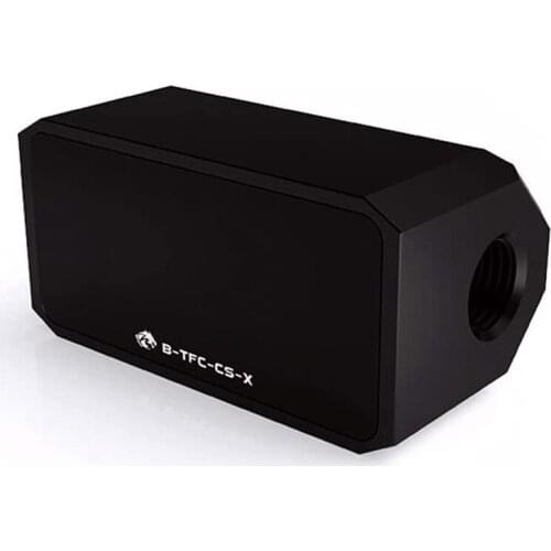 Bykski OLED Digital Display Water Temperature Meter / Water Flow Meter Water Cooler System Double G1/4 Inch Flow Sensor Fitting