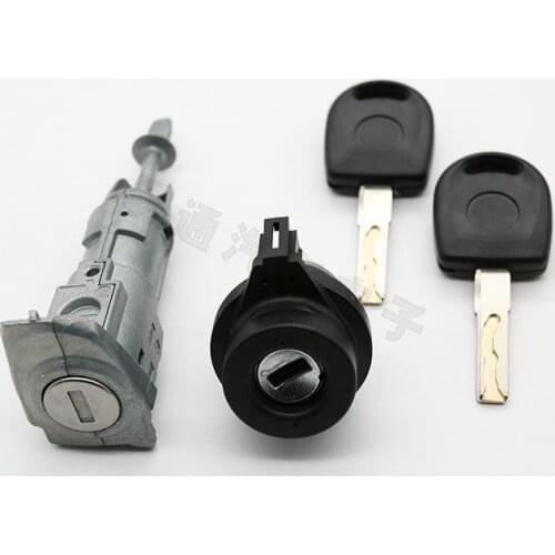 For Skoda Superb Car Central Drive Door Lock ignition Cylinder Original with 2 keys