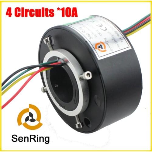 Motors and generators used through bore slip ring 30mm inner size with 4 circuits 10A SENRING