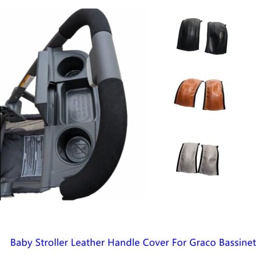 1:1 Baby Stroller Leather Cover For Graco Bassinet Pram Handle Bumper Sleeve Case Bar protective Cover Carriage Accessories