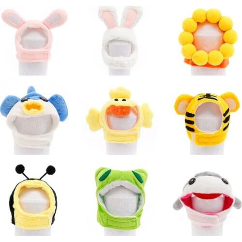 Cute Pet Cat Hat Headdress Cartoon Bunny Ears Kitten Cap Plush Warm Party Costume Cosplay for Dog Cat Pet Decorative Accessories