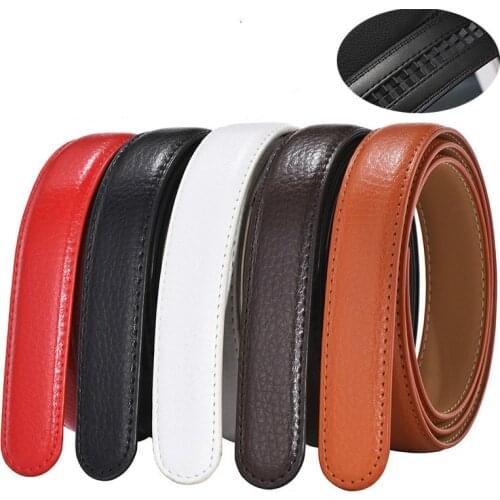 Mens Automatic Buckle Belts No Buckle Belt Brand Belt Men High Quality Male Genuine Strap Jeans Belt Free Shipping 2.4cm Belts