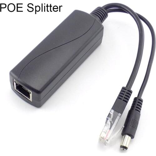 48V to 12V POE Splitter Connector Poe Power Adapter injector Switch for IP Camera Wifi Injector Cable Wall US/EU Plug Hikvision