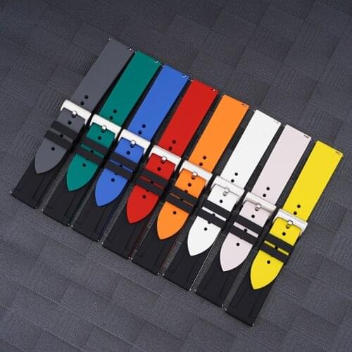 20mm 22mm Band for Samsung Galaxy Watch 3/46mm/42mm/active 2 Gear S3 Frontier/S2 Silicone Bracelet Huawei GT2 Generic Watchband