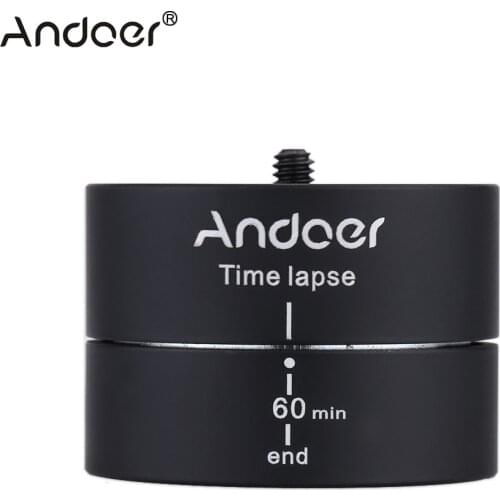 Andoer 360 Degree 120 Minutes Panning Rotating Tripod Time Lapse Stabilizer Tripod Adapter for Gopro Sports Camera