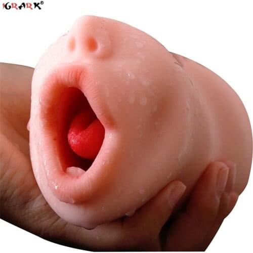 Silicone 4D Deep Throat Male Masturbator Silicone Artificial Vagina Mouth Anal Oral Masturbation Cup Erotic Sex Toys for Men 18