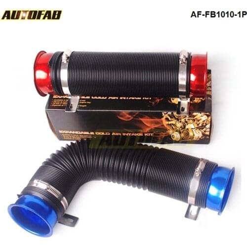 76mm Universal Turbo Multi Flexible Air Intake Pipe Tube Air Intake Inlet Hose For Honda Civic EK9 2/3/4Dr AF-FB1010-1P