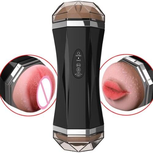 Vibrador Brinquedos Sexuais Para Os Homens De Voz Mquina Boquete Buceta Chupando Sexo Copo Aeronave Masturbao Masculina