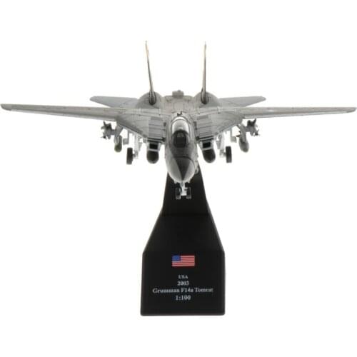 1/100 Diecast Aircraft Airplane Model F-14 Fighter Plane Toy