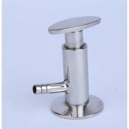 1.5" Sanitary Ferrule Tri Clamp Type Food Medicine Elliptic Sampling Valve Stainless Steel SS304 Clamp Sample Valve