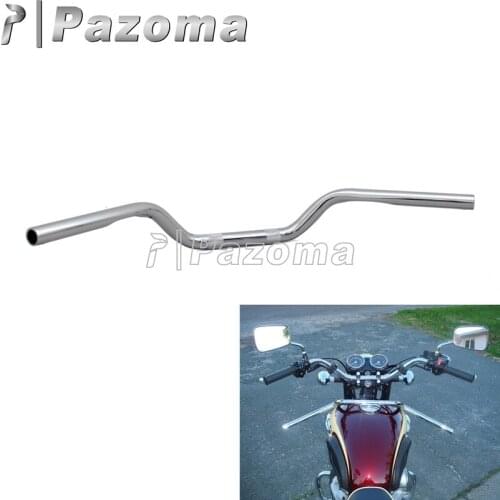 1" Chrome Handlebar 25mm Hand Control Bar Universal For Harley Honda Suzuki Triumph XS650 Cafe Racer Chopper Handle Bar