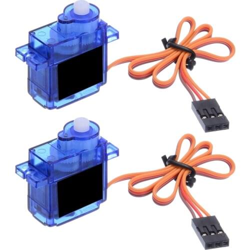 2pcs DC 4.2-6V 9G SG90 Micro Servo Small Size Servo For RC Robot Helicopter Car Boat Accessories