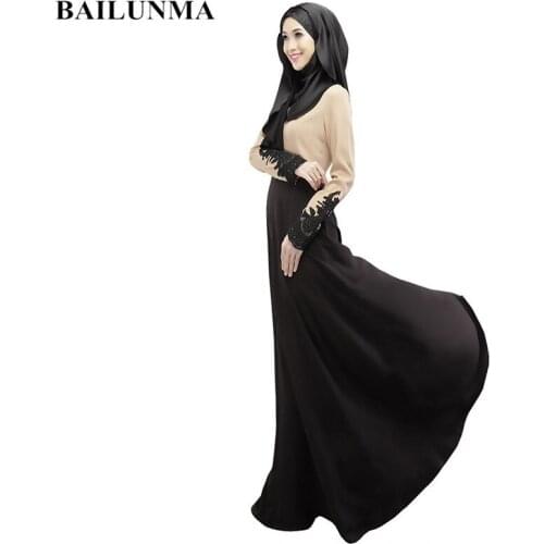 2020 Muslim dress women Chiffon dubai abaya fabric turkish dresses muslim clothing islamic dress Abaya dubai hijab B8007