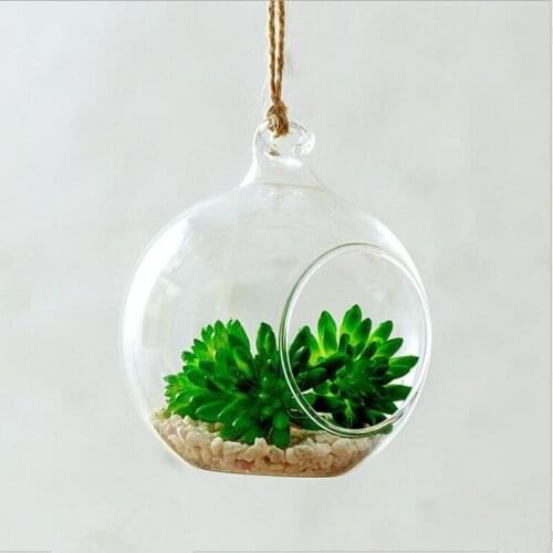 27pcs/pack Diameter=8cm Small Size Transparent Glass Terrarium Hanging Glass Globe Wedding Decoration Hanging Glass Ball