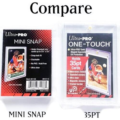 5PCS Original Ultra Pro MINI SNAP Card Bricks Card Holder Football Cards Bricks Cards Holder & Protector