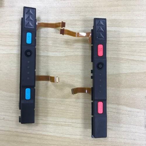 50sets Original used L R Repair Parts For NS Switch Joycon Right Left Plastic Slider With button Rail Assembly