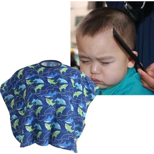 Child Kids Hairdresser Hair Cutting Barber Cape Haircut Apron Clothes Waterproof