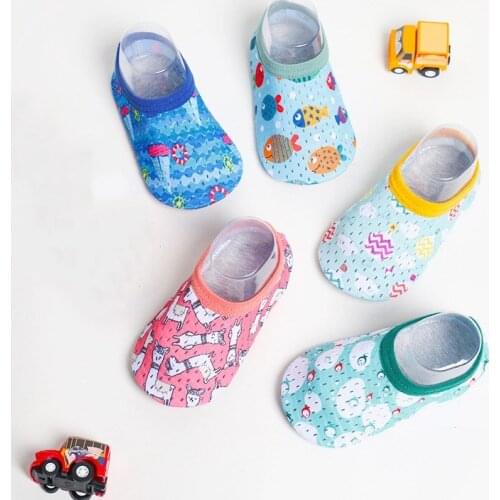 Baby Kids Cartoon Swim Water Shoes Barefoot Aqua Socks Non-Slip Shoes Boys Girls Swimming Shoes for Pool Beach Surf Shoes