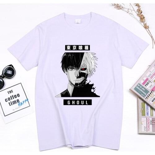 Anime Tokyo Ghoul T Shirt Kaneki Ken Graphic Print Tops Man Women Harajuku Manga Streetwear Tops Summer O-neck Casual Camisetas