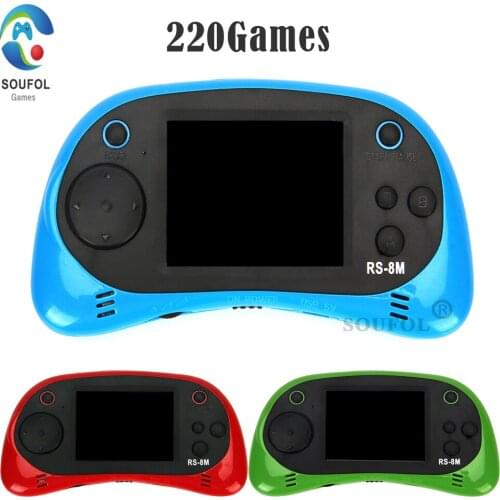 Handheld Retro Game Console Portable Built-in 220 Classic Games 16Bit TV Video Games AV Out Birthday for Children Dropshipping