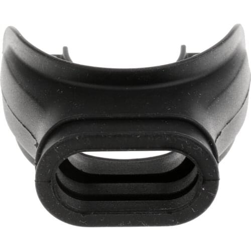 MagiDeal Scuba Diving Silicone Mouthpiece w/ Color Tab Replacement Regulator Snorkel Comfort Fit Mouth Piece, Black/Yellow