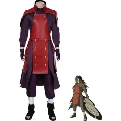Deluxe Quality Uchiha Madara Cosplay Anime Naruto Character Suit Carnival Party Clothing