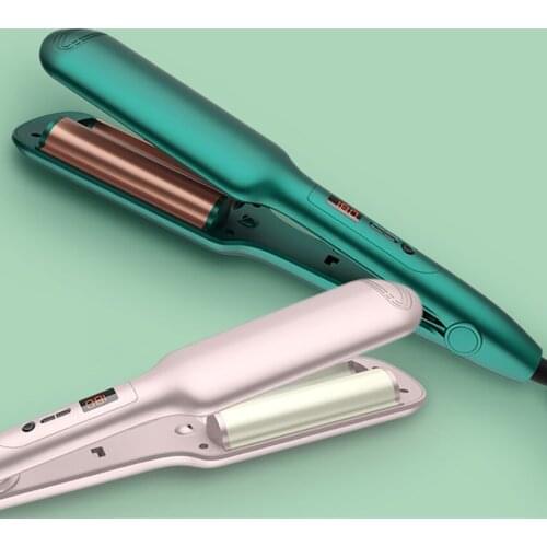 CN Plug Ceramic Panel Hair Curler Electric Hair Curling Iron Comb 14-gear LCD Digital Adjustable Temperature Hair Curler Splint