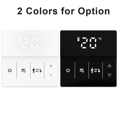 Home WiFi Smart Thermostat Temperature Controller for Electric Floor Heating 16A Touch Control Compatible with Google/ Alexa