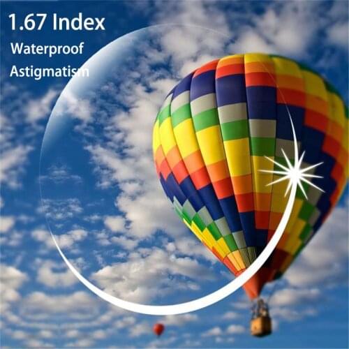 1.67 aspherical lens womens presbyopia astigmatism myopic Glasses men waterproof hardened resin lens prescription glasses