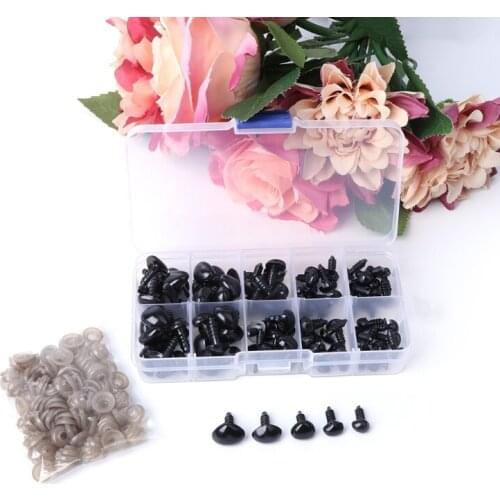 100Pcs Plastic Safety Triangle Nose Doll Plush Toys Stuffed Animals Making DIY E65D