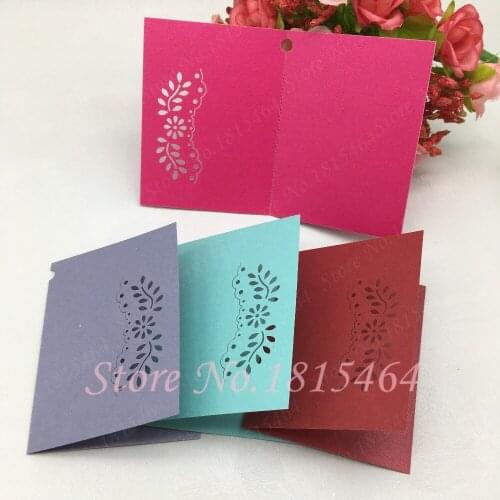 60pcs DIY Flower Gift Wish Cards/Thank you/Blessing Card/Greeting Message Mark Hang Tag Card Gift Party Stationery Supplies
