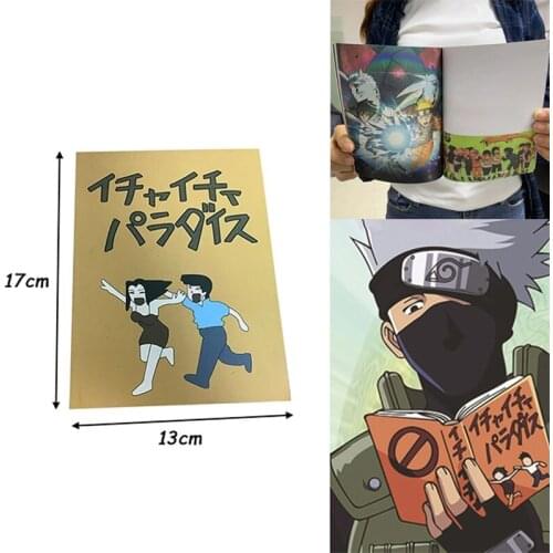Anime Naruto Cosplay Icha Icha Paradise Funny Notebook Hatake Kakashi Book Student Gift Naruto Jiraiya Love Story Cartoon Book