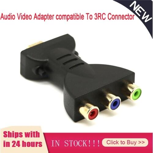 1080P To AV Audio Adapter compatible To 3RC Connector To Vga Splitter Digital Signal For 720P HATV DVD TV Projector
