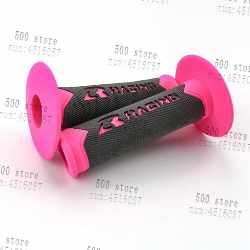 Free Shipping hot selling Dirt Bike Handle Bar Motorcycle 22mm 24mm universa Motocross Hand Grips pink